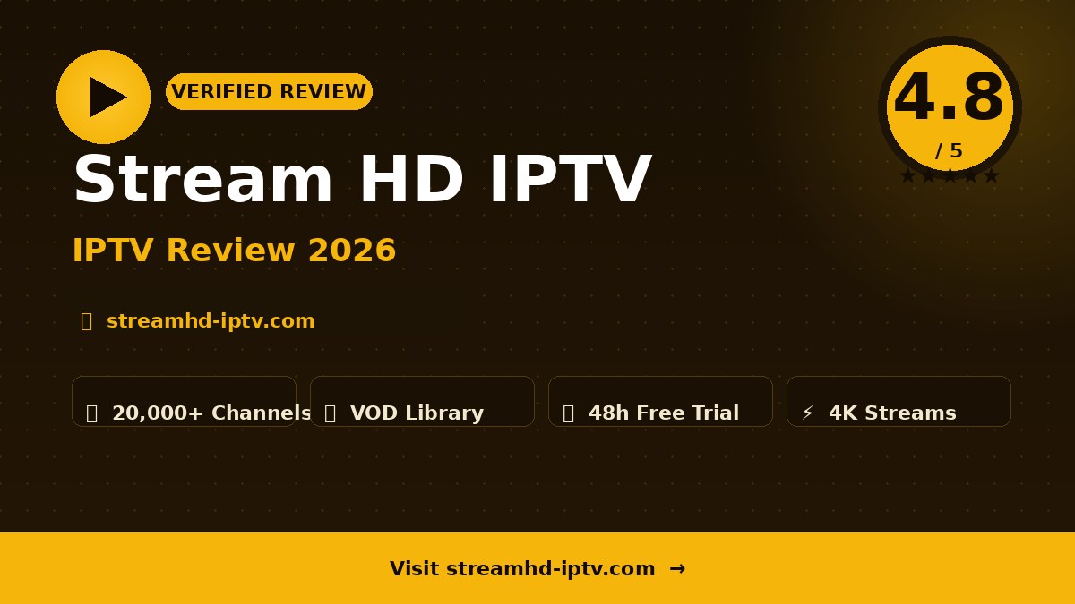 Stream HD IPTV Review 2026